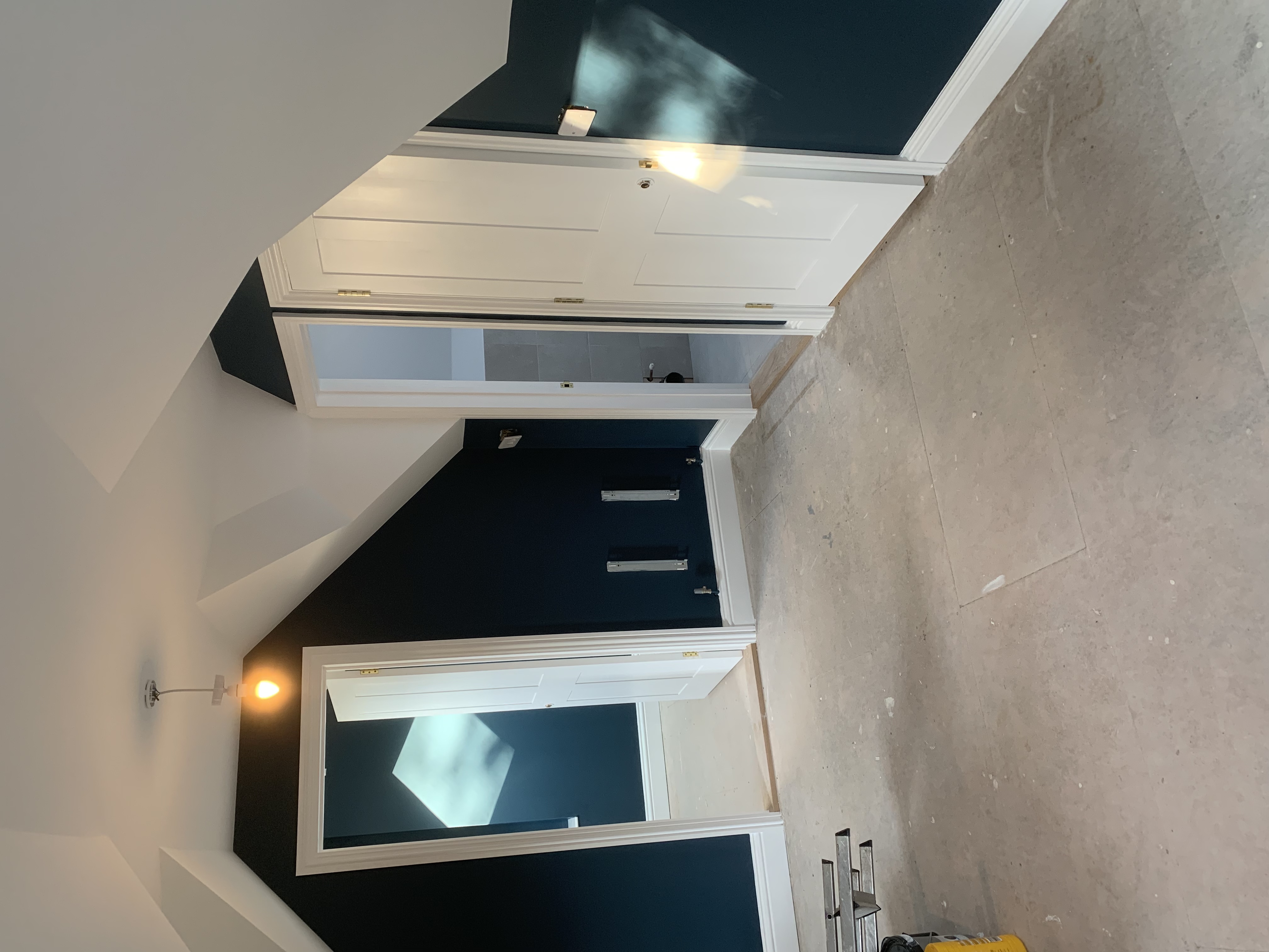 Navy Blue Feature Wall