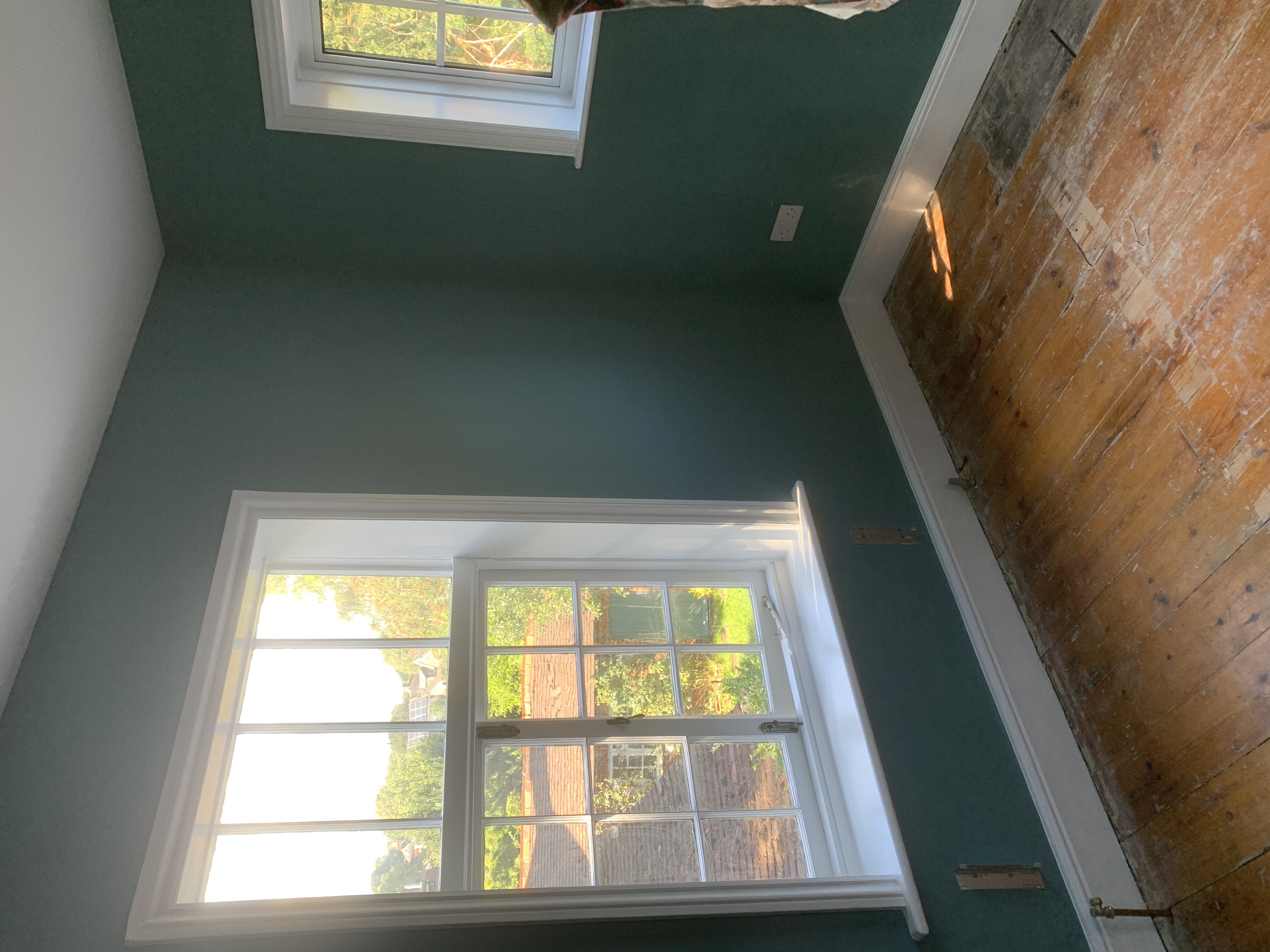 Finished Bedroom in Sage Green