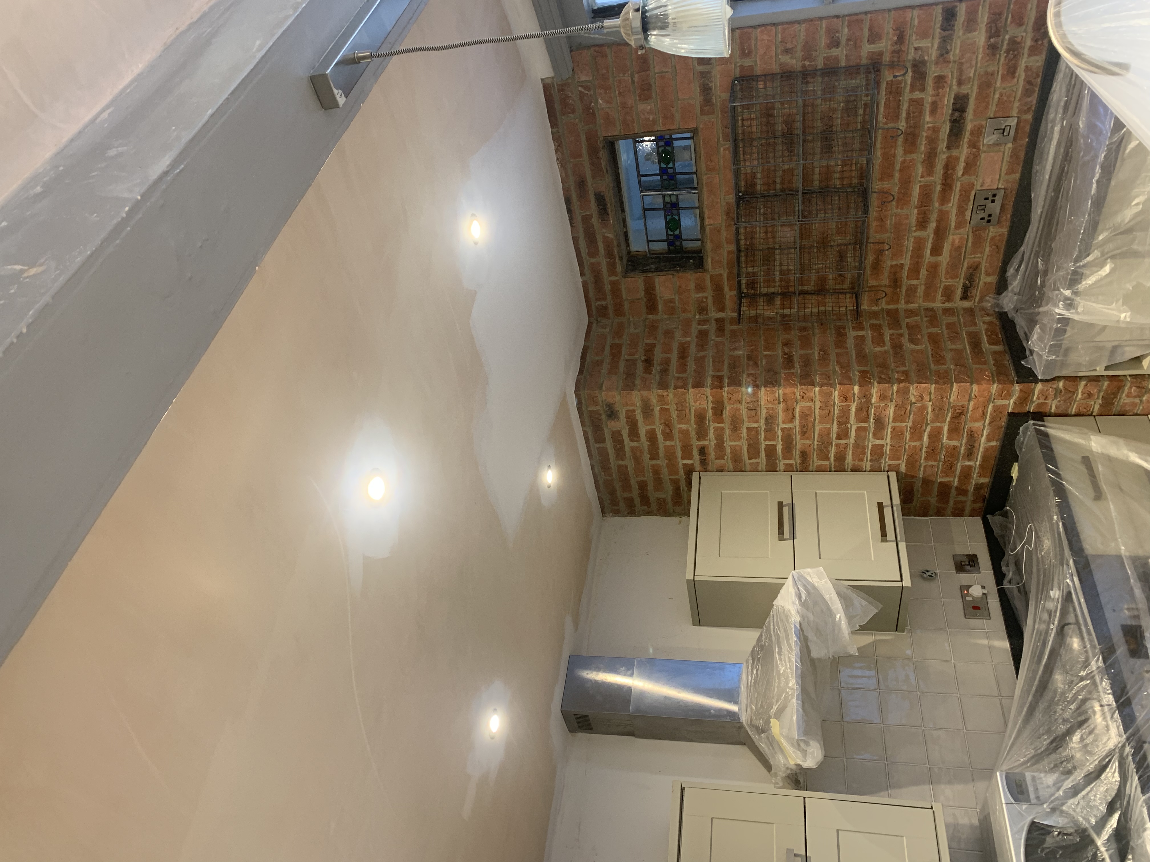 Feature Brick Wall & Lighting